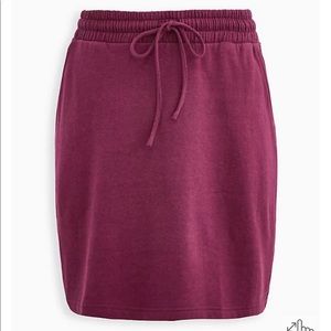 Torrid Purple A-Line Fleece Skirt